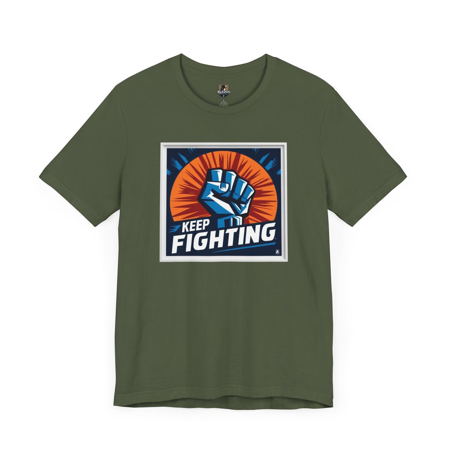 Keep Fighting Unisex Short Sleeve Tee - Inspirational Graphic T-Shirt for Motivation & Support