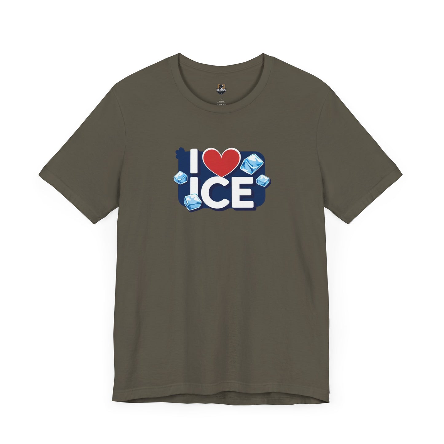 I Love Ice - Cool Unisex Jersey Tee, Fun Summer Casual Wear, Unique Gift for Ice Lovers, Cute Graphic T-Shirt, Festival Fashion