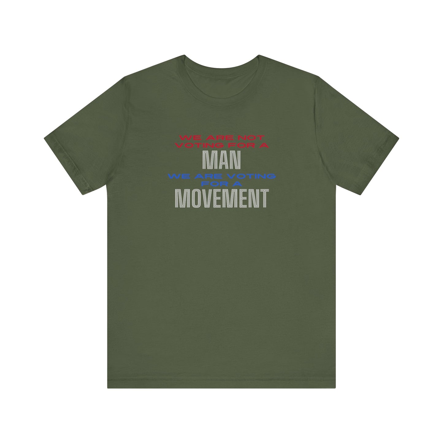 Vote for a Movement Unisex Tee, Political Voting Shirt, Men's and Women's Activist Tshirt, Election 2024 Apparel, Voting Rights Tee