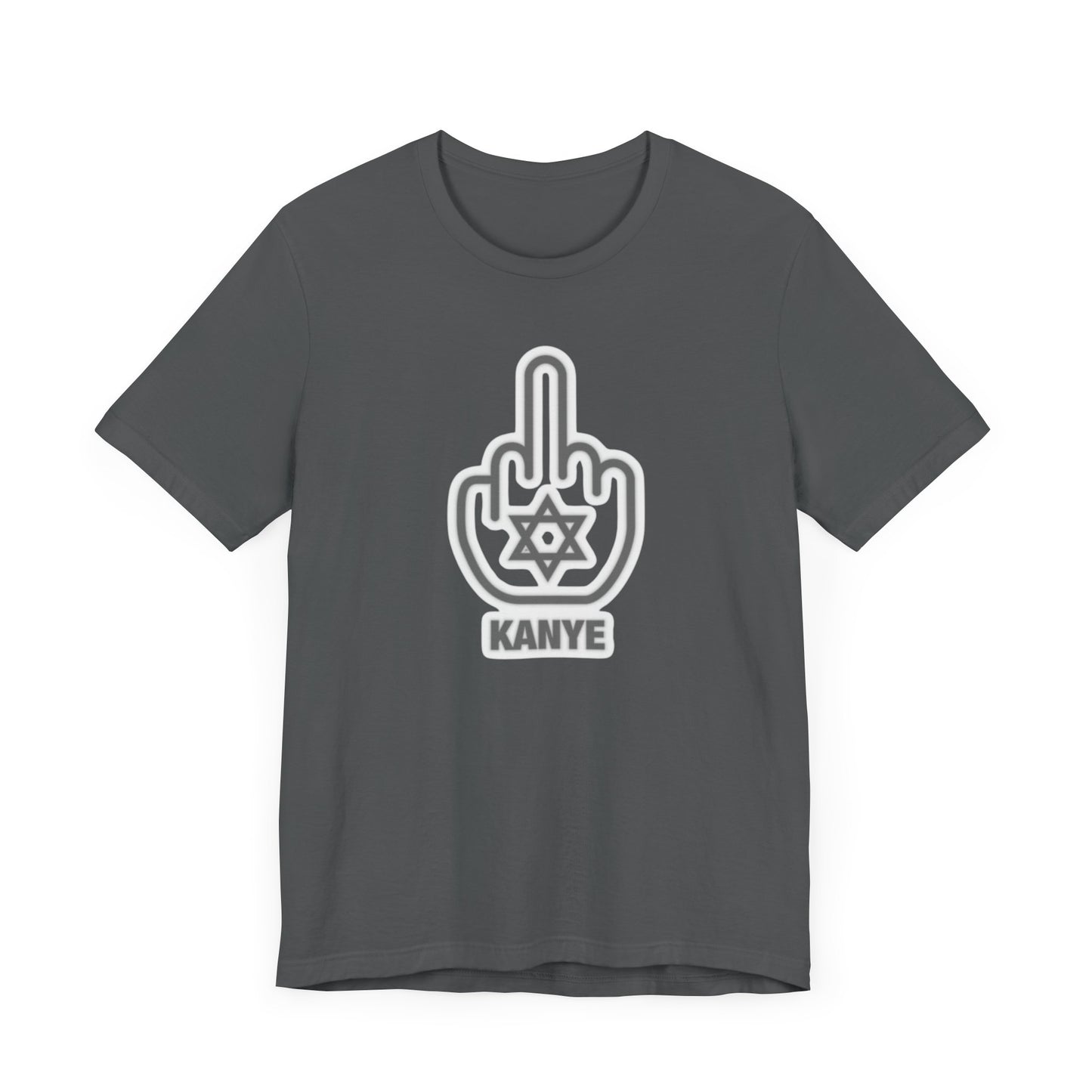 F Kanye - Middle Finger with Star of David - Tee Fight against Antisemitism