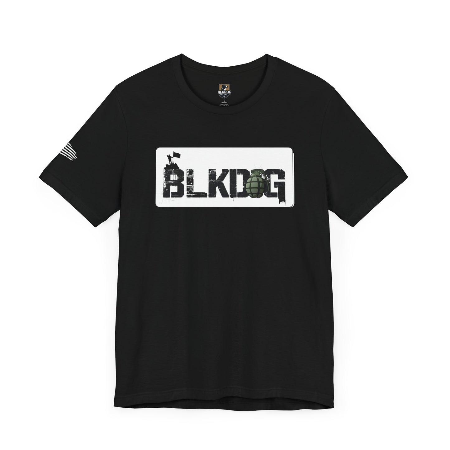 BLKDOG Graphic Unisex Short Sleeve Tee - Military Style Tee