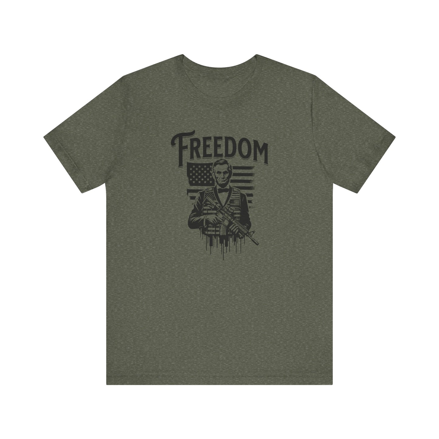 Patriotic Tee, President Lincoln Shirt, Historical Gun Owner Top, American History T-Shirt, Political Activist Apparel