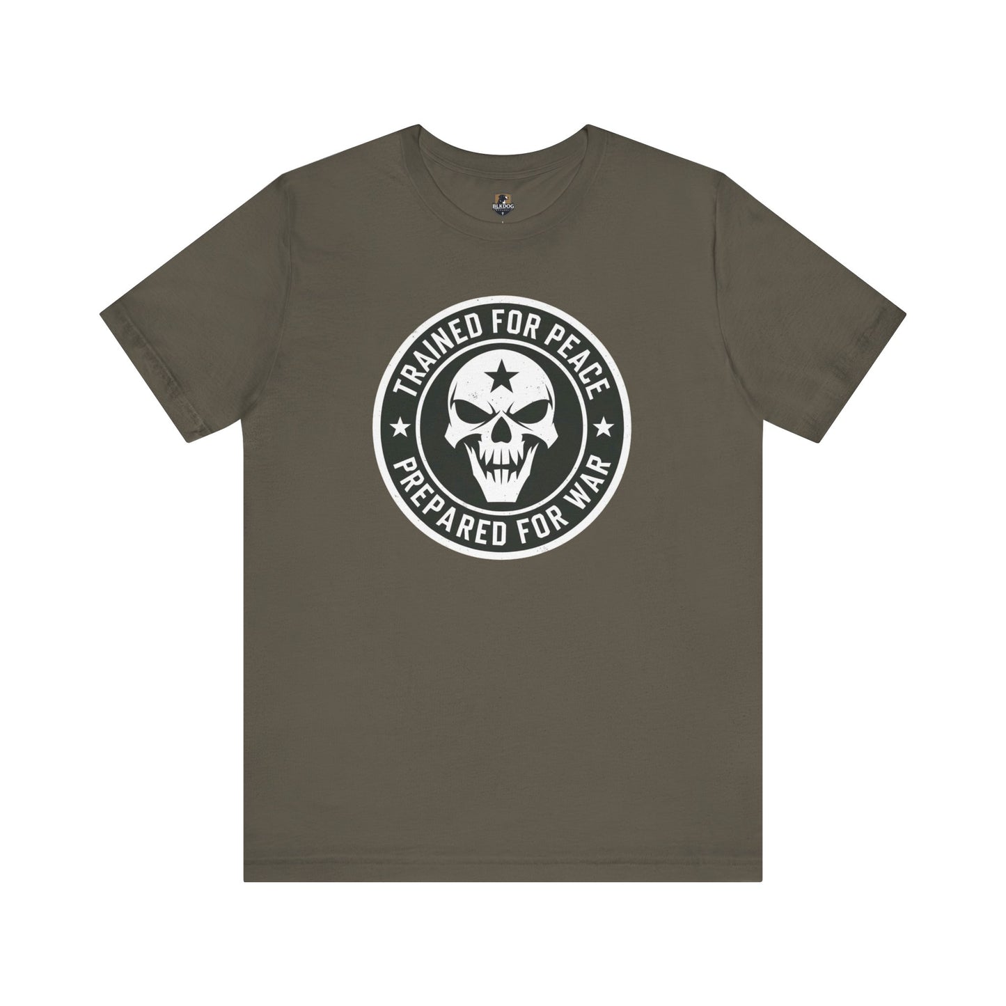 Trained for Peace...Prepared for War Unisex Tee, Casual Cotton Shirt, Graphic T-Shirt, Statement Top, Gift for Activists, Comfortable Wear