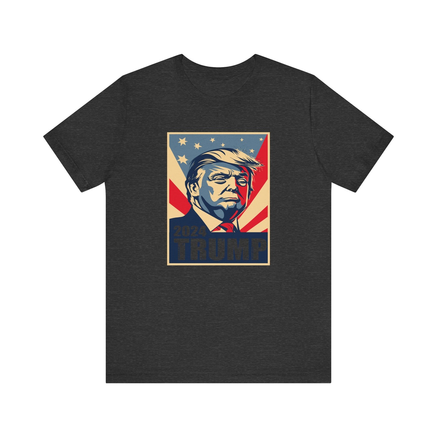 Trump24 - Bust of Trump - #trump24 - Unisex Jersey Short Sleeve Tee