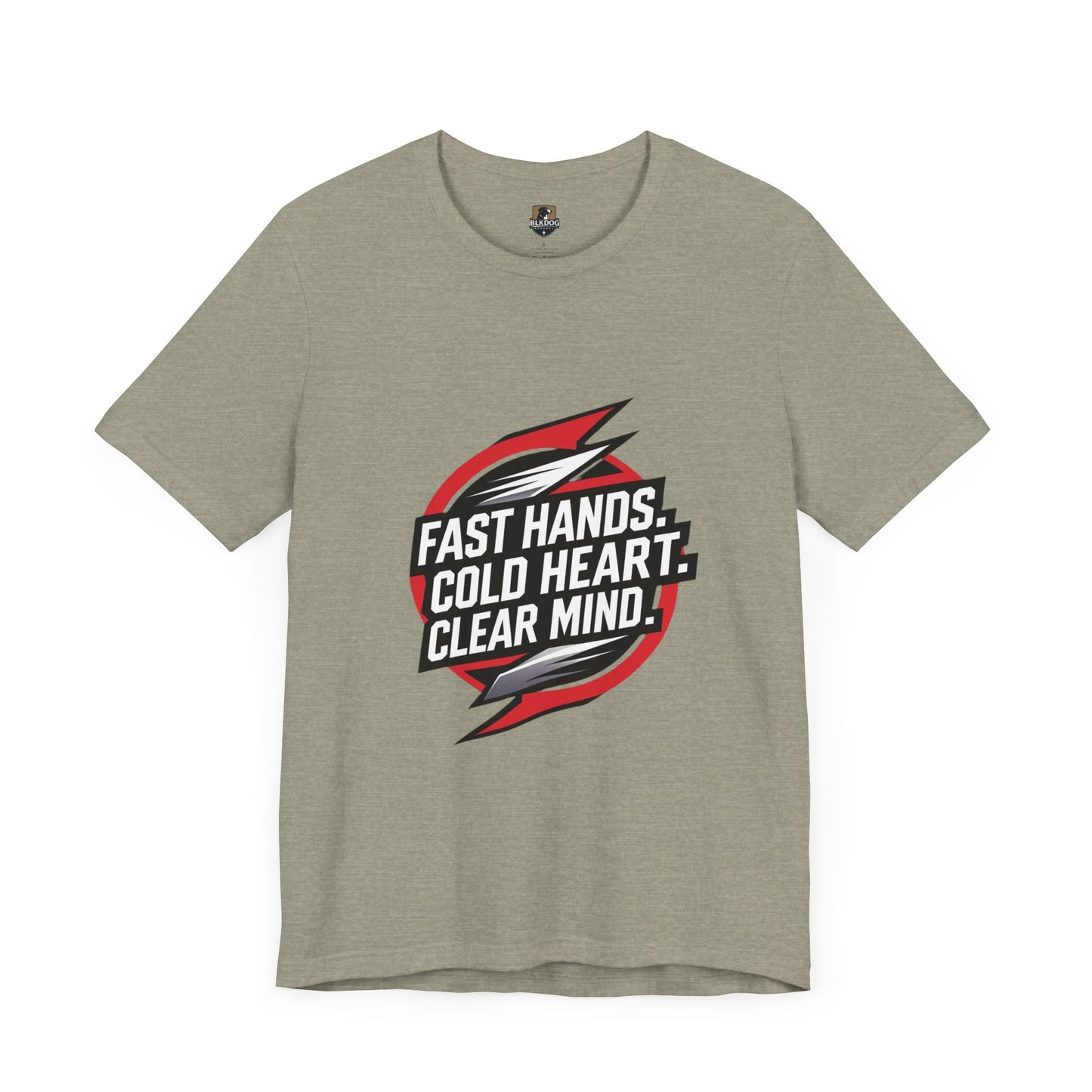 Motivational Unisex Jersey Tee - Fast Hands, Cold Heart, Clear Mind - Perfect for Athletes, Gym Lovers, Casual Wear, Gift Idea