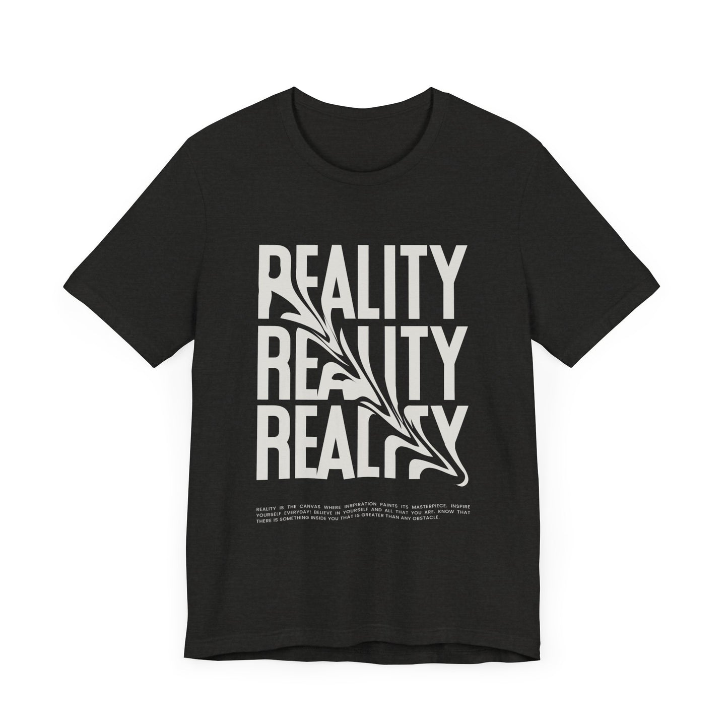 Skewed Reality Unisex Tee, Graphic T-Shirt, Abstract Design, Black and White Shirt, Unique Gift