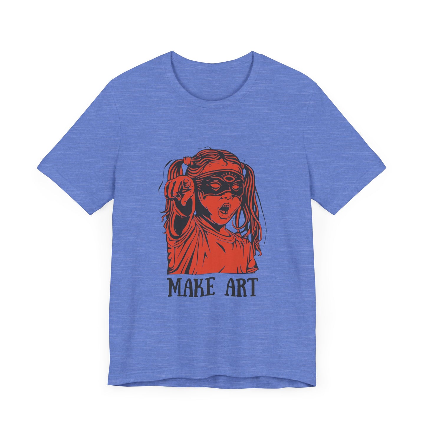 Make Art T-Shirt, Artist Tee, Creative Unisex Shirt, Graphic Design Top, Artistic Gift
