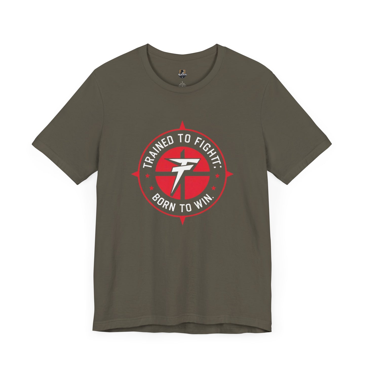 Motivational Fitness Tee - 'Trained to Fight: Born to Win' Unisex Jersey Shirt for Gym Lovers, Workout Gift, Inspirational Apparel, Fitness