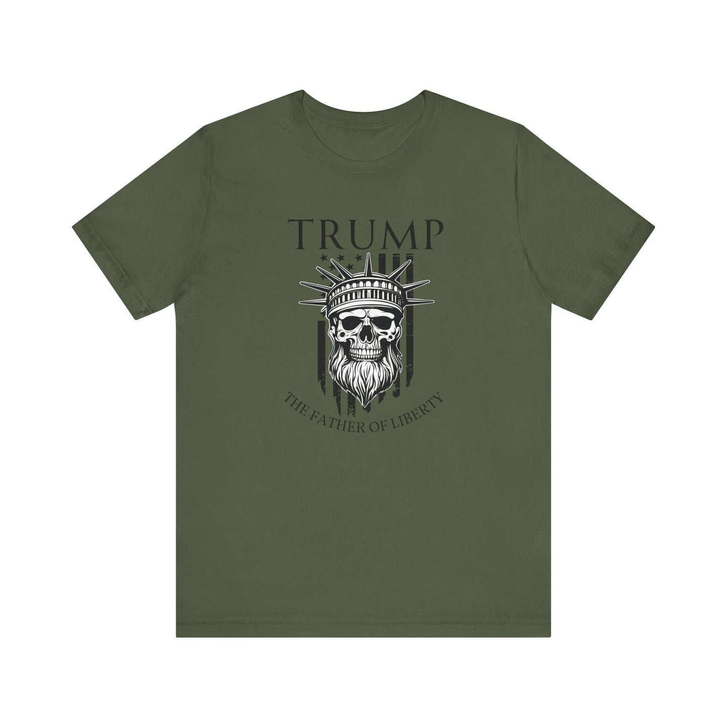 Patriotic Tee, Liberty Skull Shirt, Trump Supporter Gift, Political Apparel, USA Flag Tee, American Patriot Shirt
