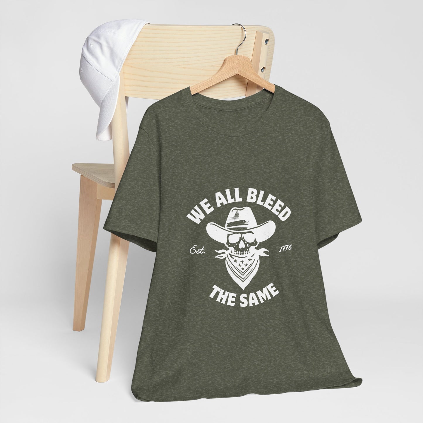 We all Bleed the Same - Unisex Jersey Short Sleeve Tee