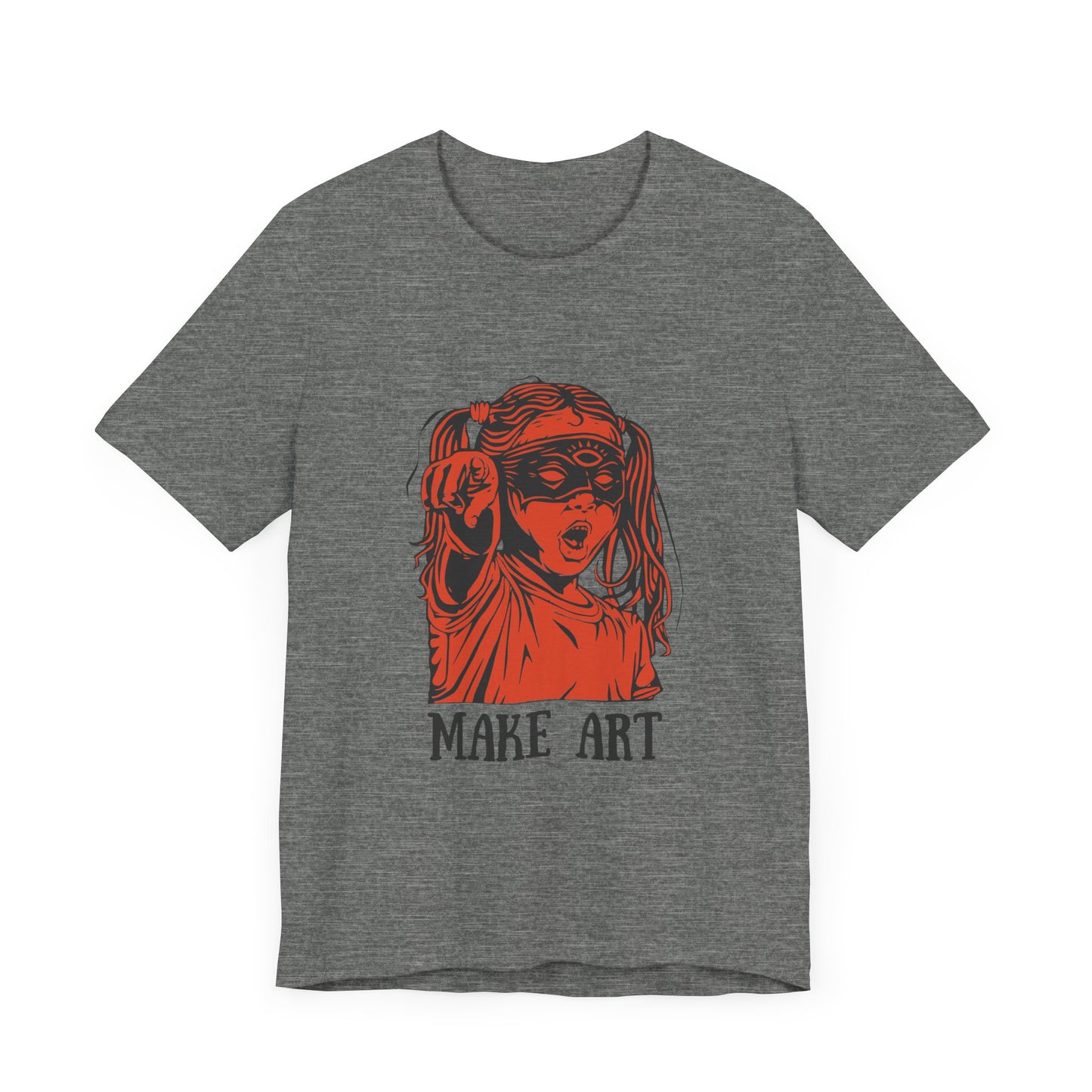 Make Art T-Shirt, Artist Tee, Creative Unisex Shirt, Graphic Design Top, Artistic Gift
