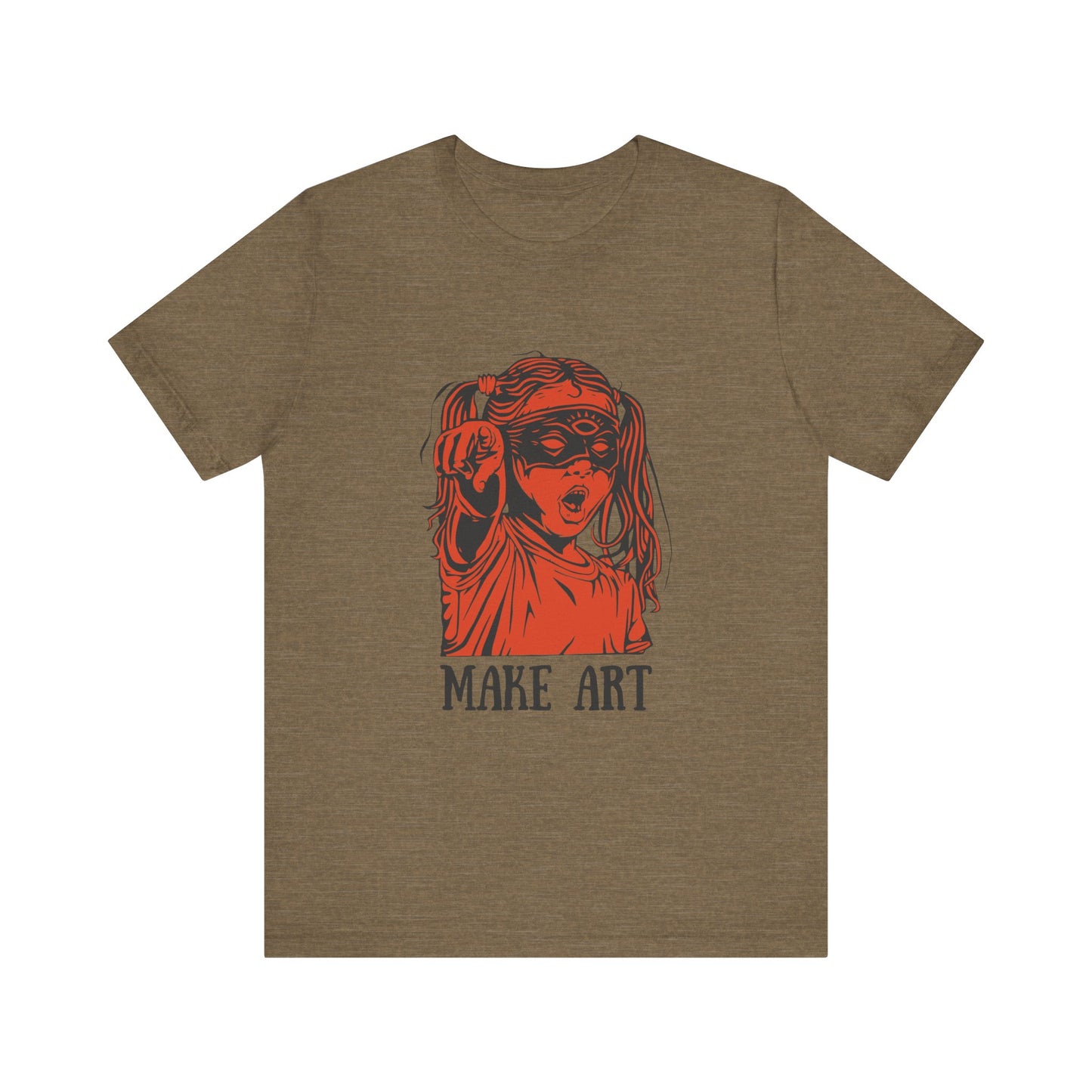 Make Art T-Shirt, Artist Tee, Creative Unisex Shirt, Graphic Design Top, Artistic Gift