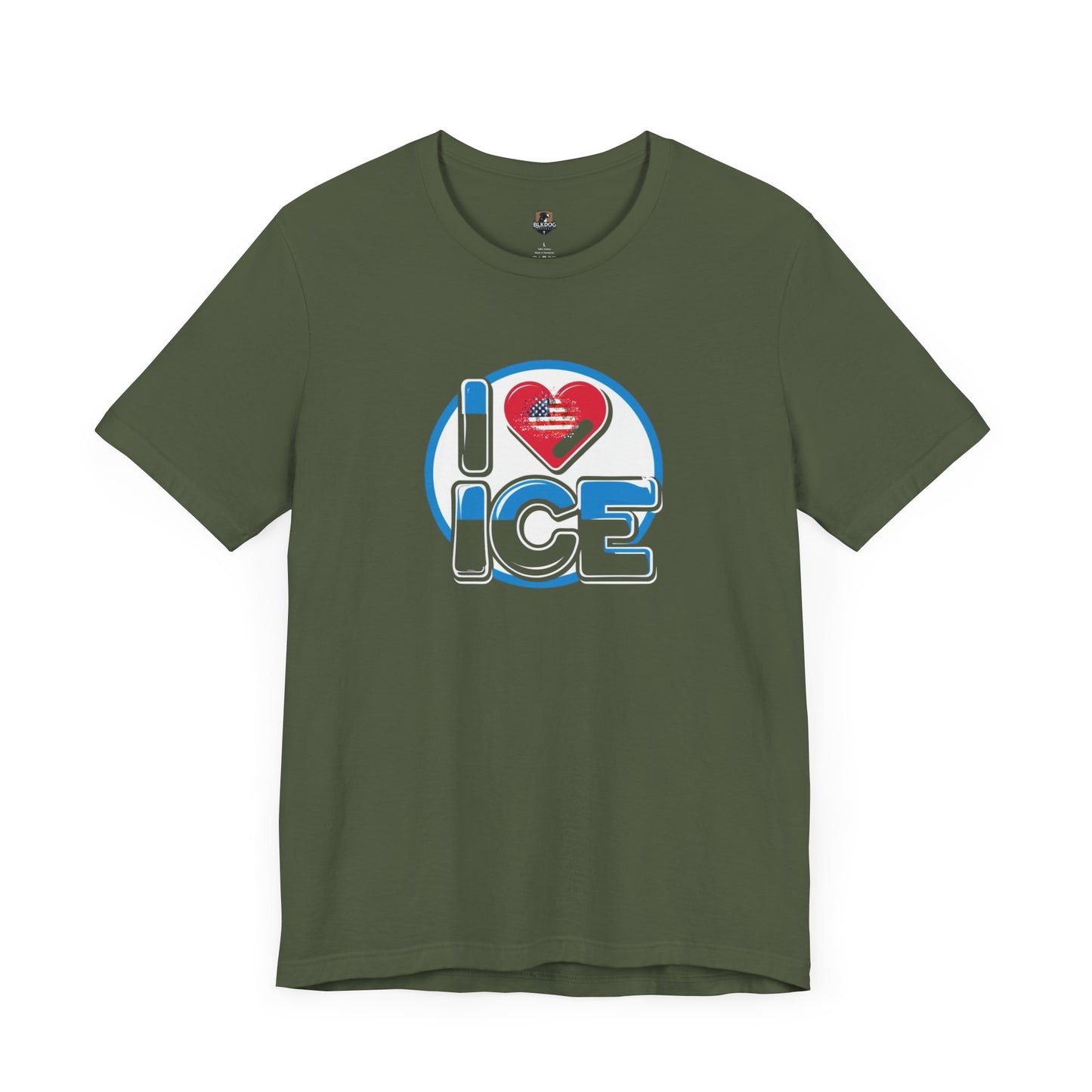 I Love Ice Graphic Tee, Fun Winter Shirt, Cool Gift for Ice Skaters, Cozy Casual Wear, Perfect for Holidays