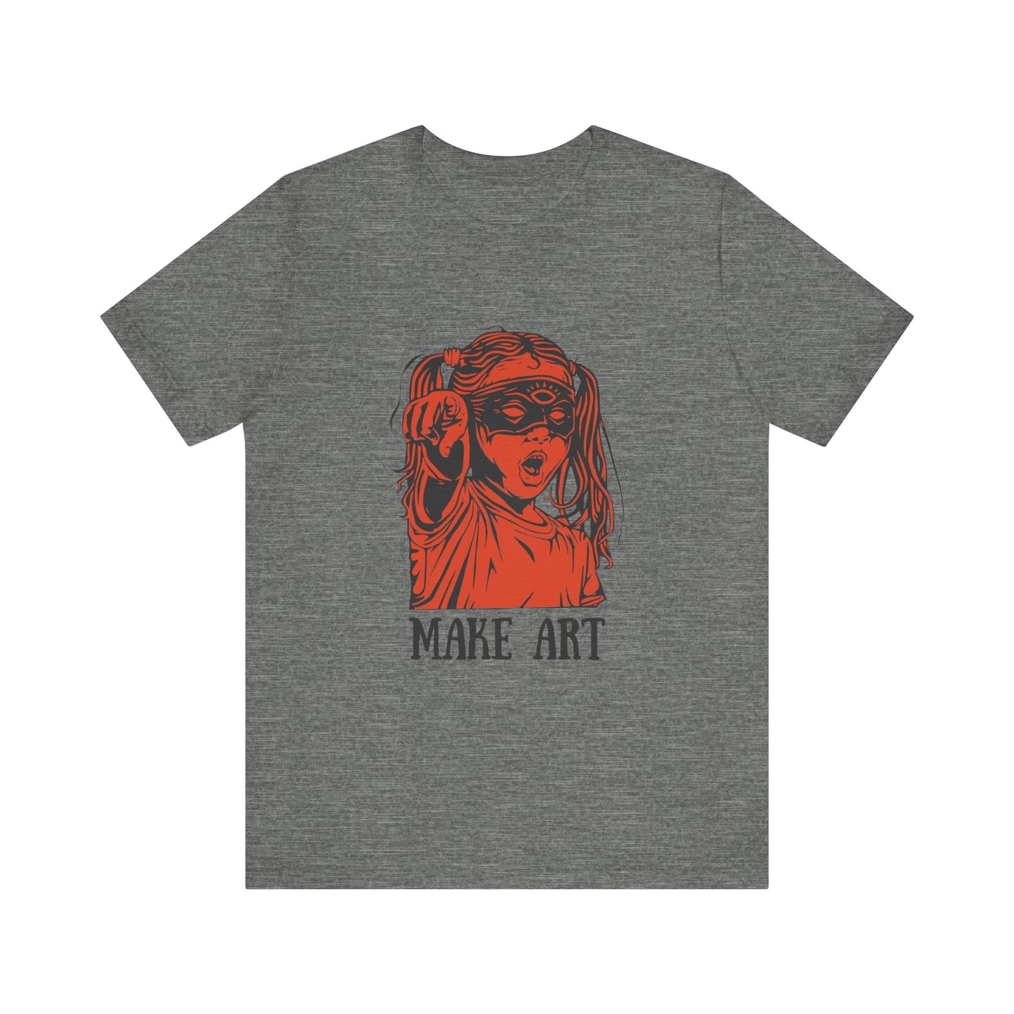 Make Art T-Shirt, Artist Tee, Creative Unisex Shirt, Graphic Design Top, Artistic Gift