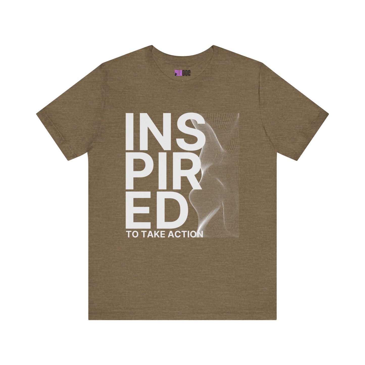 Inspired to Take Action T-Shirt, Motivational Graphic Tee, Unisex Jersey Shirt, Positive Vibes Apparel, Activewear Gift, Empowerment