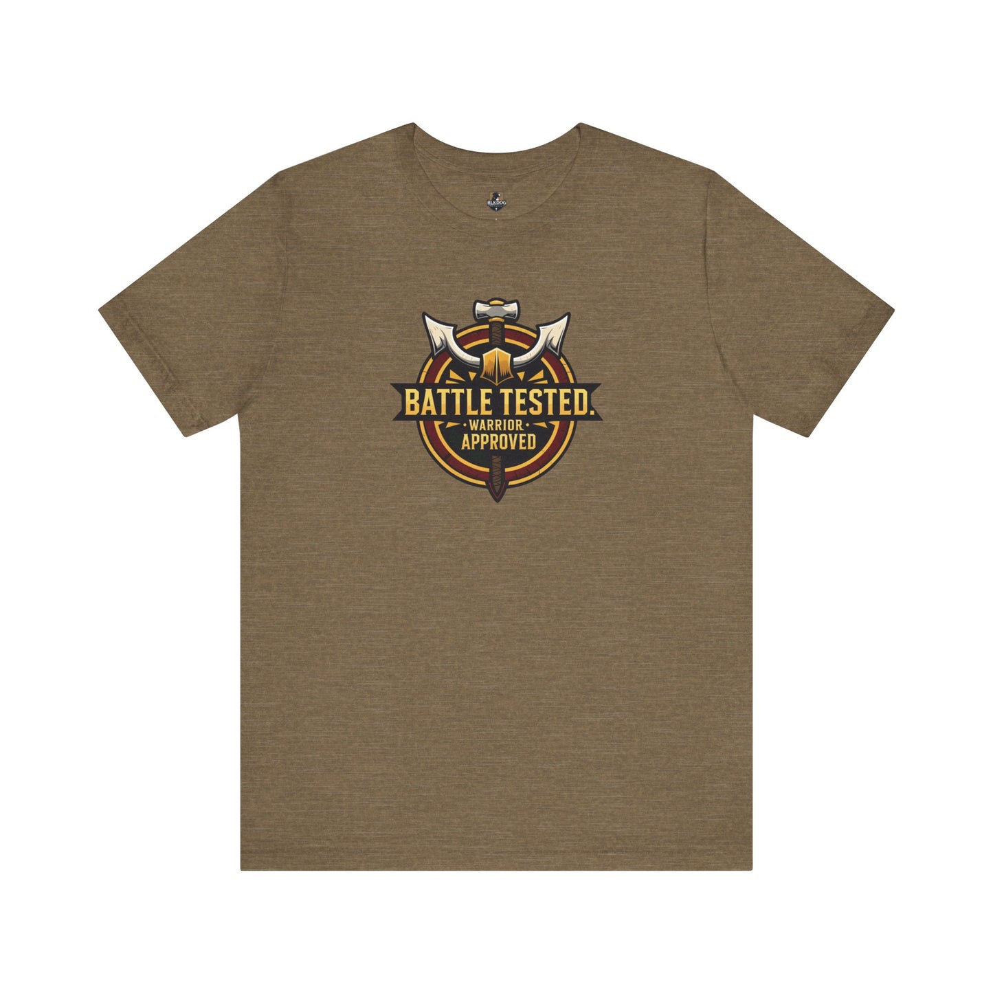 Battle Tested...Warrior Approved Unisex Jersey Tee, Graphic Tee, Casual Wear, Gifts for Him, Birthday Shirt, Warrior Apparel
