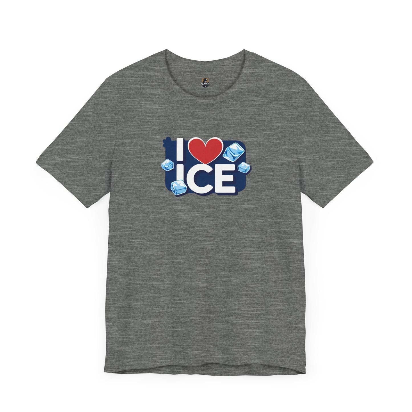 I Love Ice - Cool Unisex Jersey Tee, Fun Summer Casual Wear, Unique Gift for Ice Lovers, Cute Graphic T-Shirt, Festival Fashion