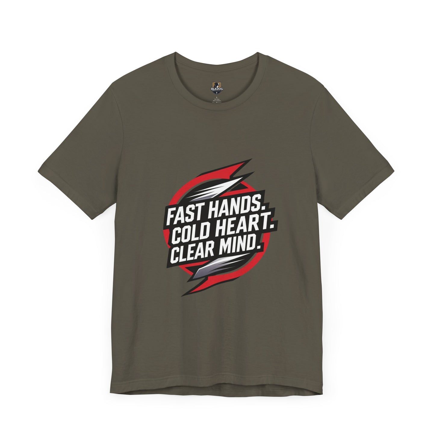 Motivational Unisex Jersey Tee - Fast Hands, Cold Heart, Clear Mind - Perfect for Athletes, Gym Lovers, Casual Wear, Gift Idea