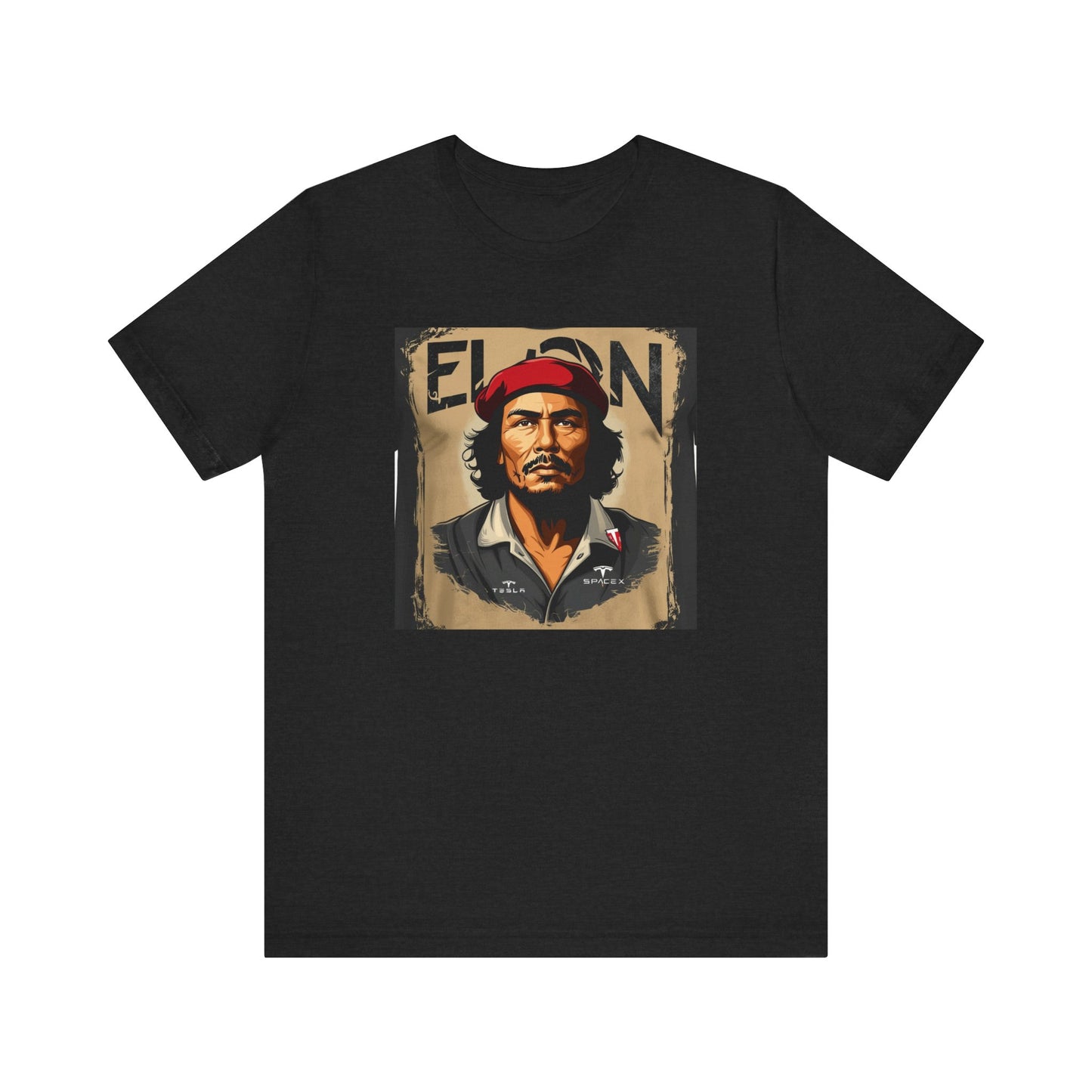 Graphic Tee, Elon Musk Che Guevara Shirt, Unisex Short Sleeve Top, Unique T-Shirt, Space Lover Gift
