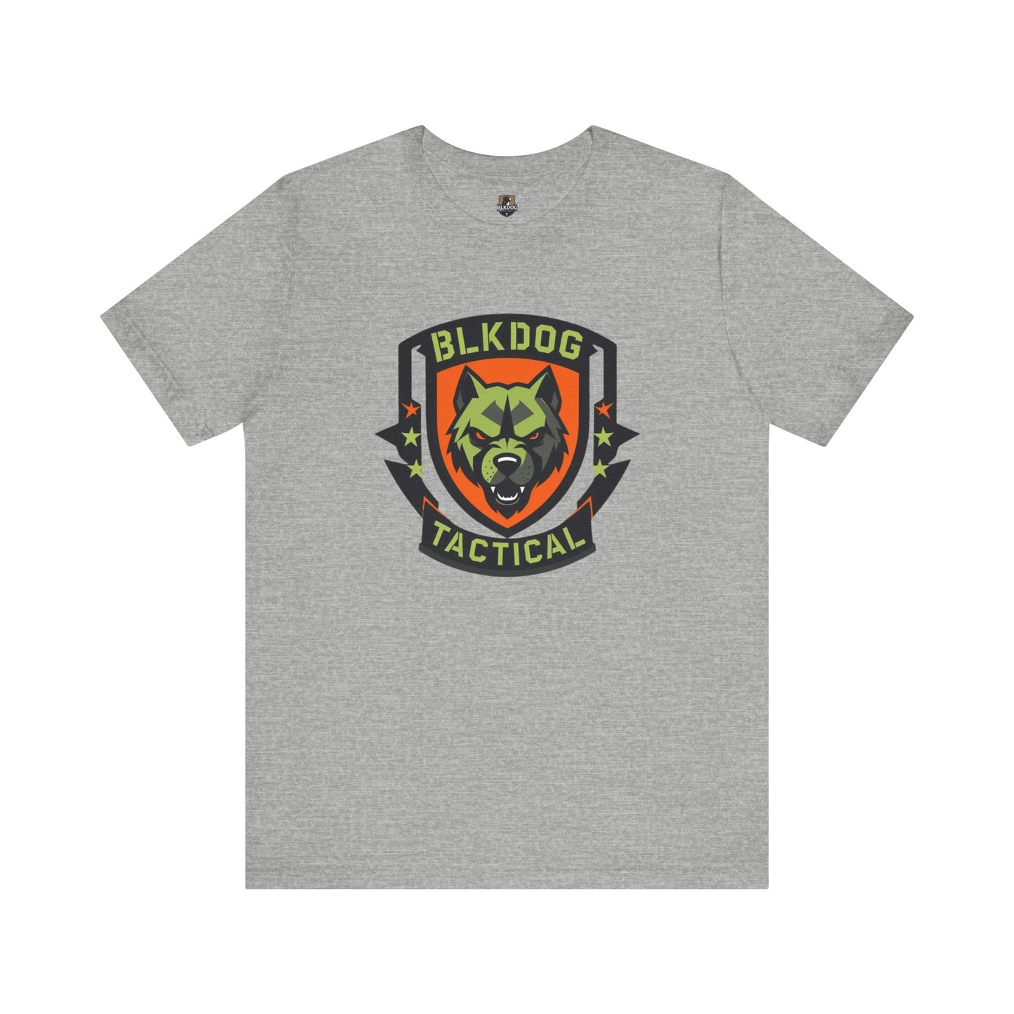 Tactical Graphic Tee Featuring BLKDOG Logo - Perfect for Military, Outdoor Adventures, Gifts, Brotherhood, Casual Wear