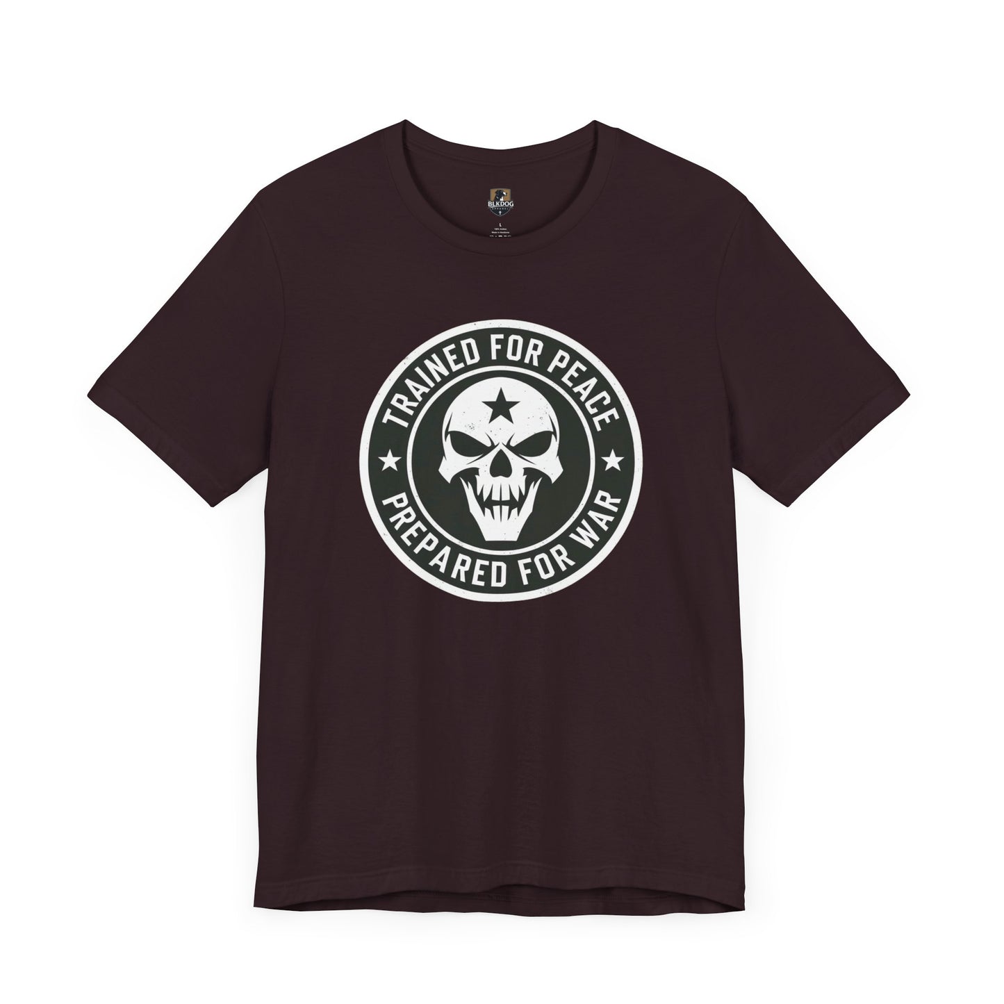 Trained for Peace. Prepared for War Graphic Tee, Unisex Short Sleeve Shirt, Military Tee, Casual Wear, Gift for Veterans