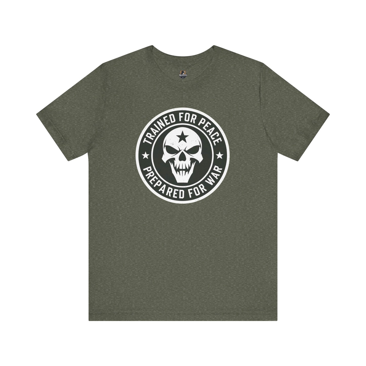 Trained for Peace...Prepared for War Unisex Tee, Casual Cotton Shirt, Graphic T-Shirt, Statement Top, Gift for Activists, Comfortable Wear