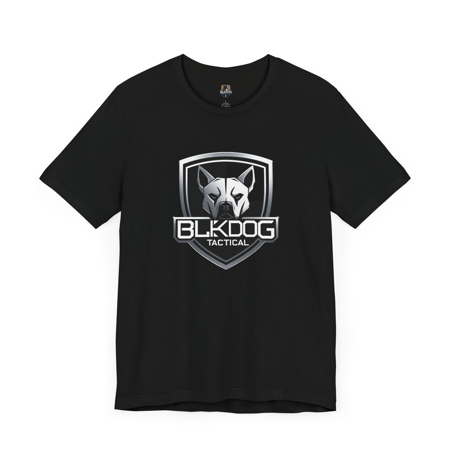 BLKDOG Tactical Unisex Jersey Tee, Graphic Tee, Casual Wear, Gift for Dog Lovers, Military Inspired, Everyday Comfort
