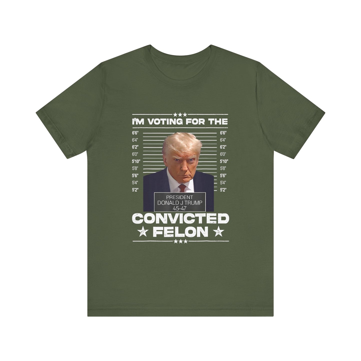 Trump - I'm Voting for the Convicted Felon - Trump24 - Unisex Jersey Short Sleeve Tee