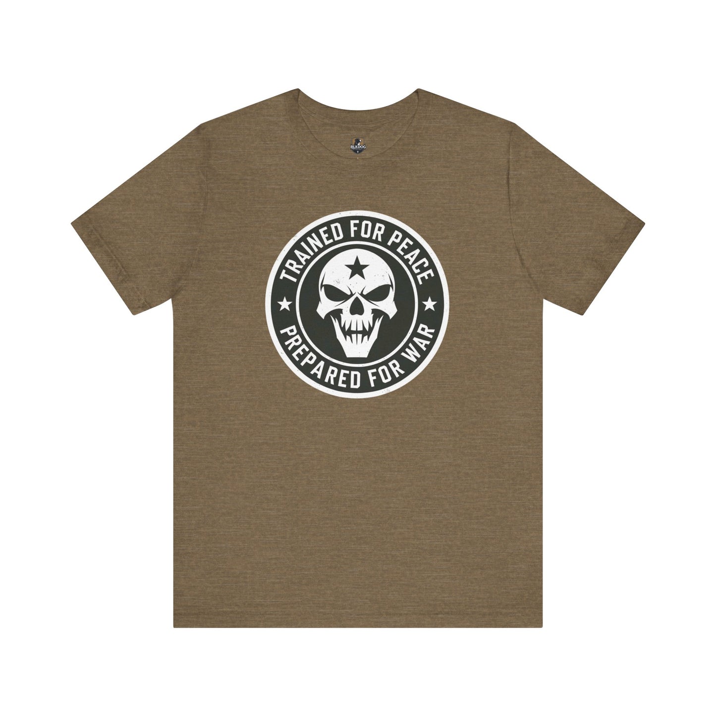 Trained for Peace...Prepared for War Unisex Tee, Casual Cotton Shirt, Graphic T-Shirt, Statement Top, Gift for Activists, Comfortable Wear
