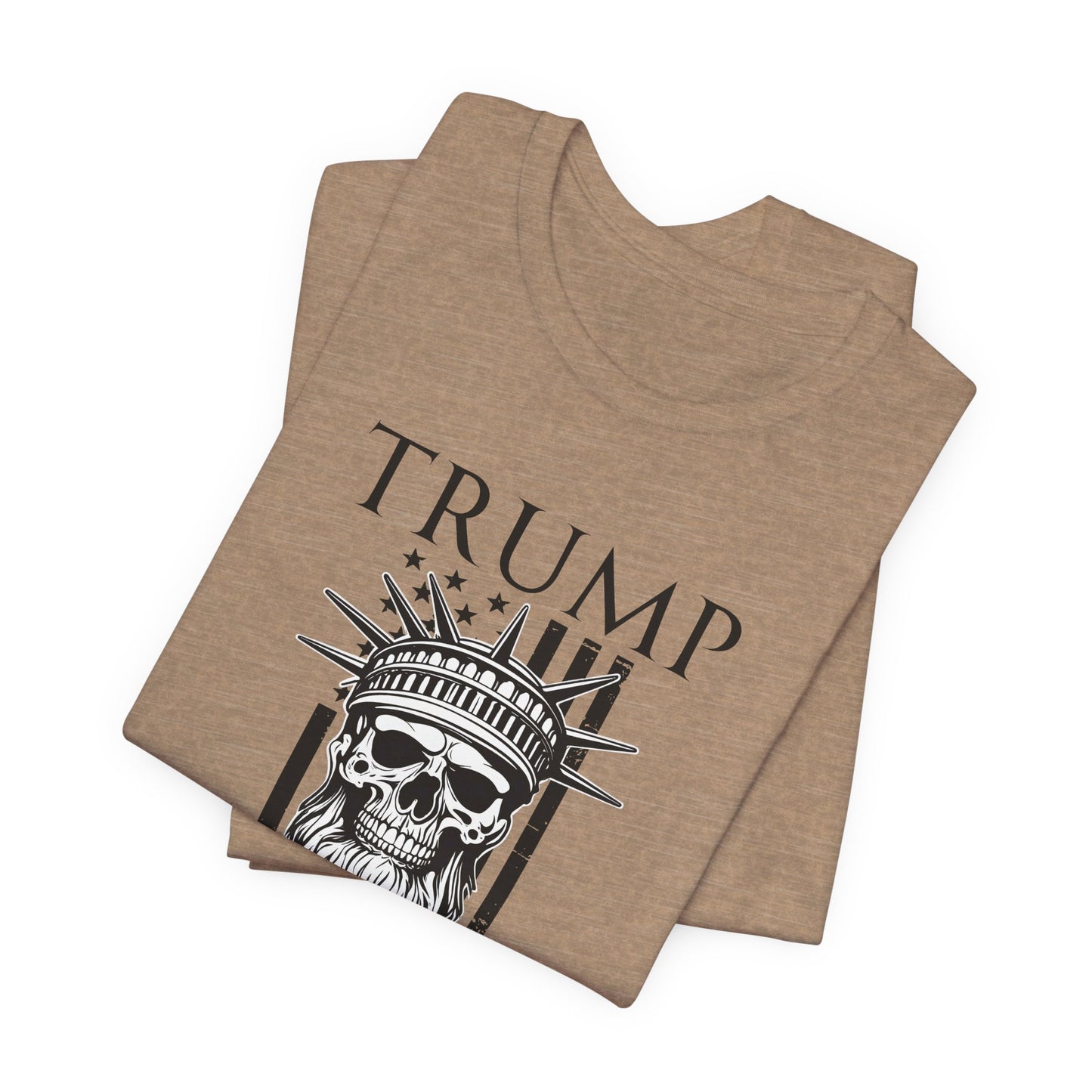 Patriotic Tee, Liberty Skull Shirt, Trump Supporter Gift, Political Apparel, USA Flag Tee, American Patriot Shirt