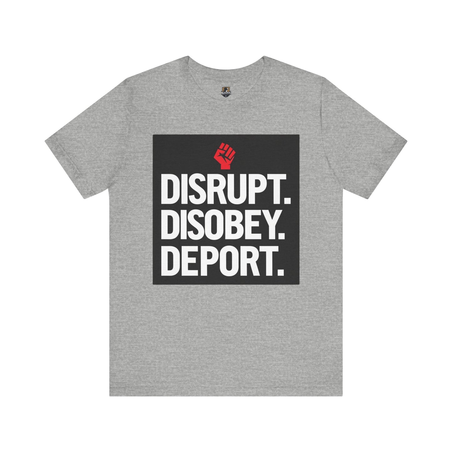 Empowering Message Tee - Disrupt. Disobey. Deport. Unisex T-Shirt, Activist Apparel, Protest Wear, Gift for Advocates