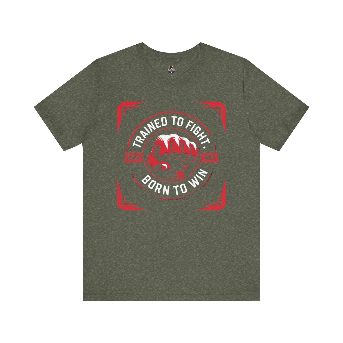 Trained to Fight Tee, Unisex Jersey Short Sleeve Tee for Fighters, Athletic Gift, Workout Apparel, Motivational Shirt