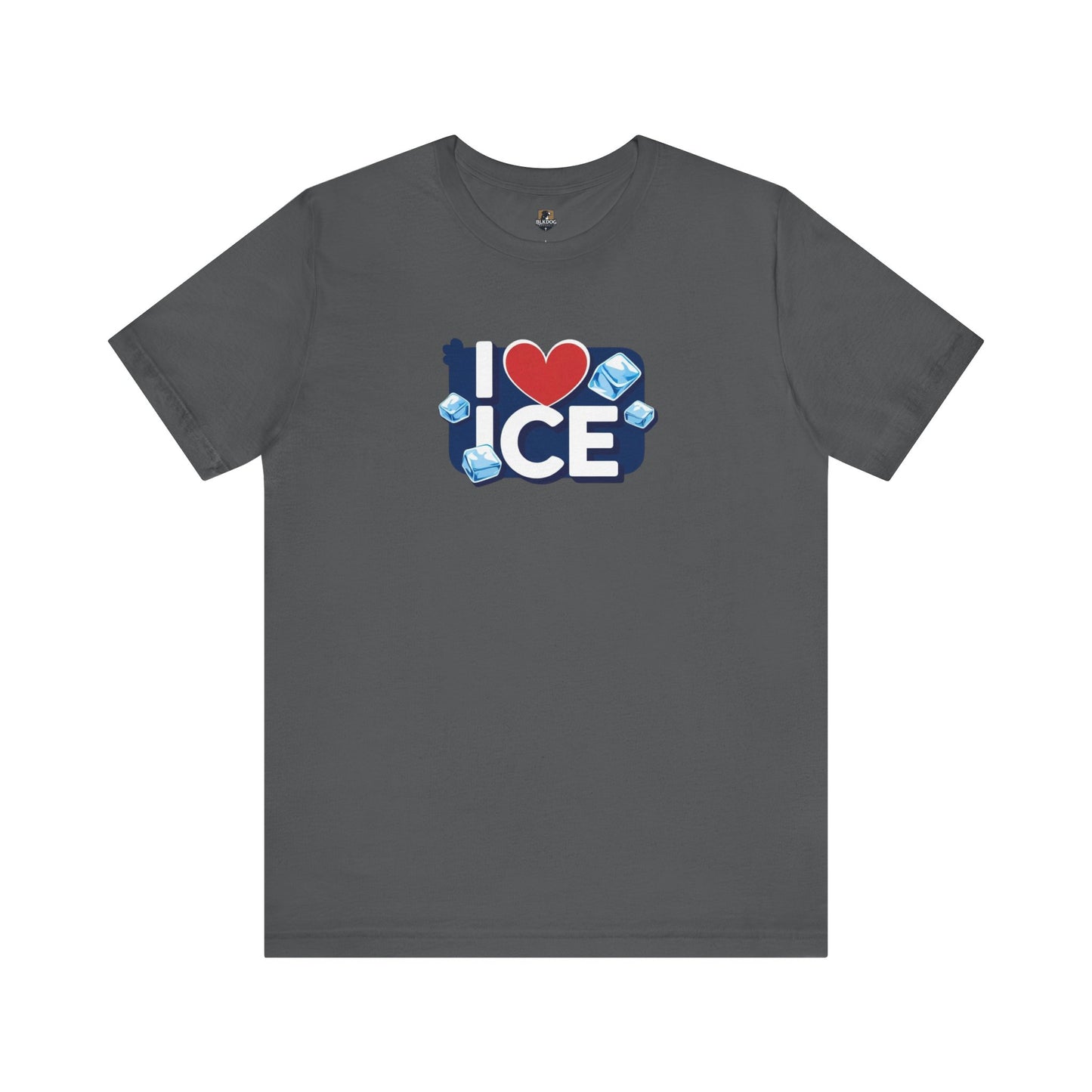 I Love Ice - Cool Unisex Jersey Tee, Fun Summer Casual Wear, Unique Gift for Ice Lovers, Cute Graphic T-Shirt, Festival Fashion