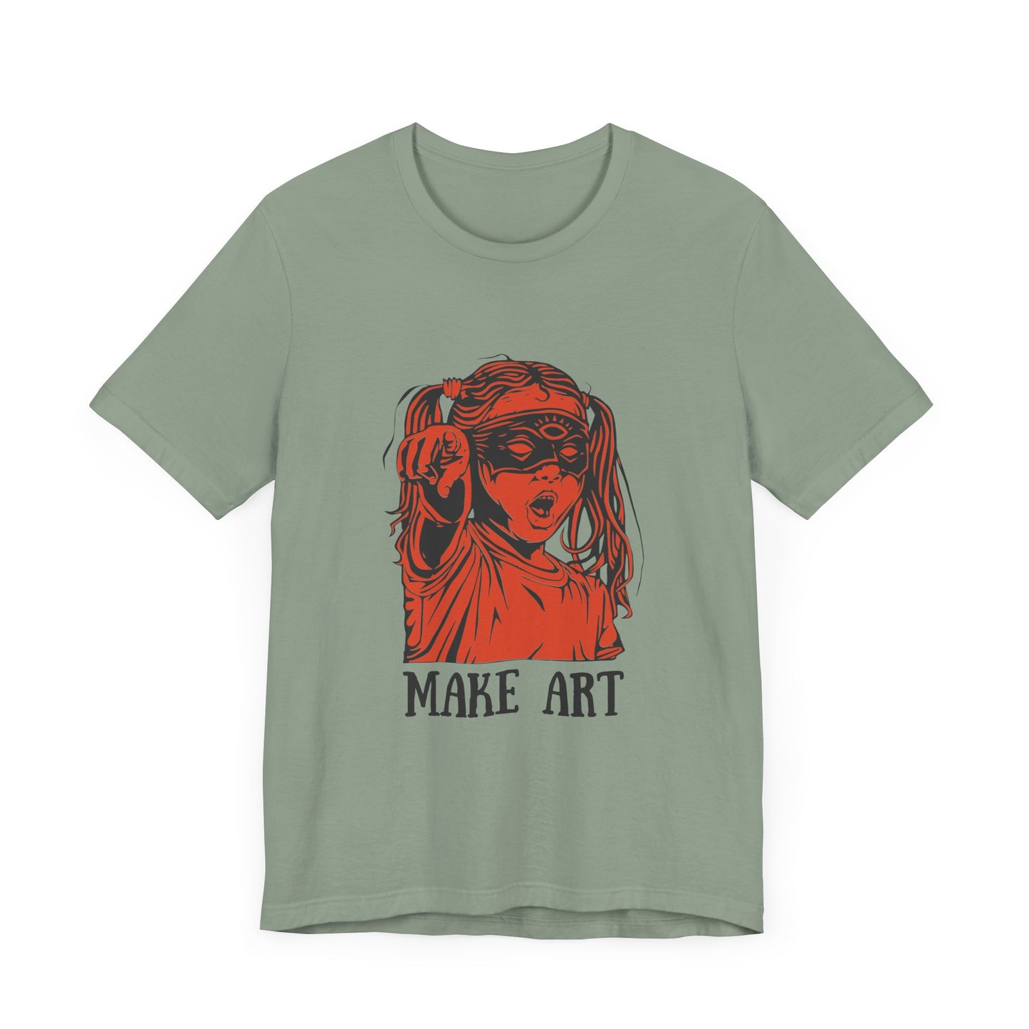 Make Art T-Shirt, Artist Tee, Creative Unisex Shirt, Graphic Design Top, Artistic Gift