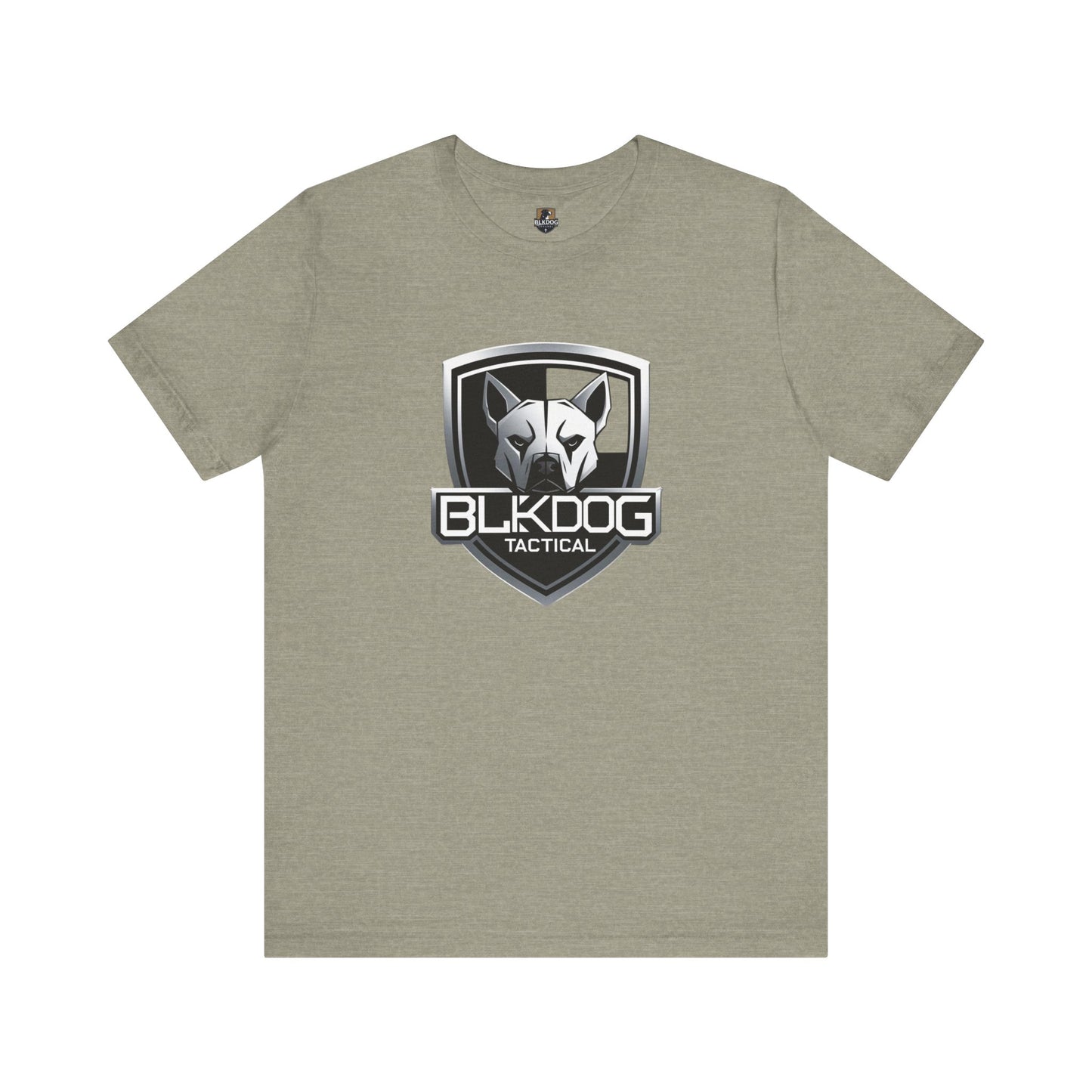 BLKDOG Tactical Unisex Jersey Tee, Graphic Tee, Casual Wear, Gift for Dog Lovers, Military Inspired, Everyday Comfort