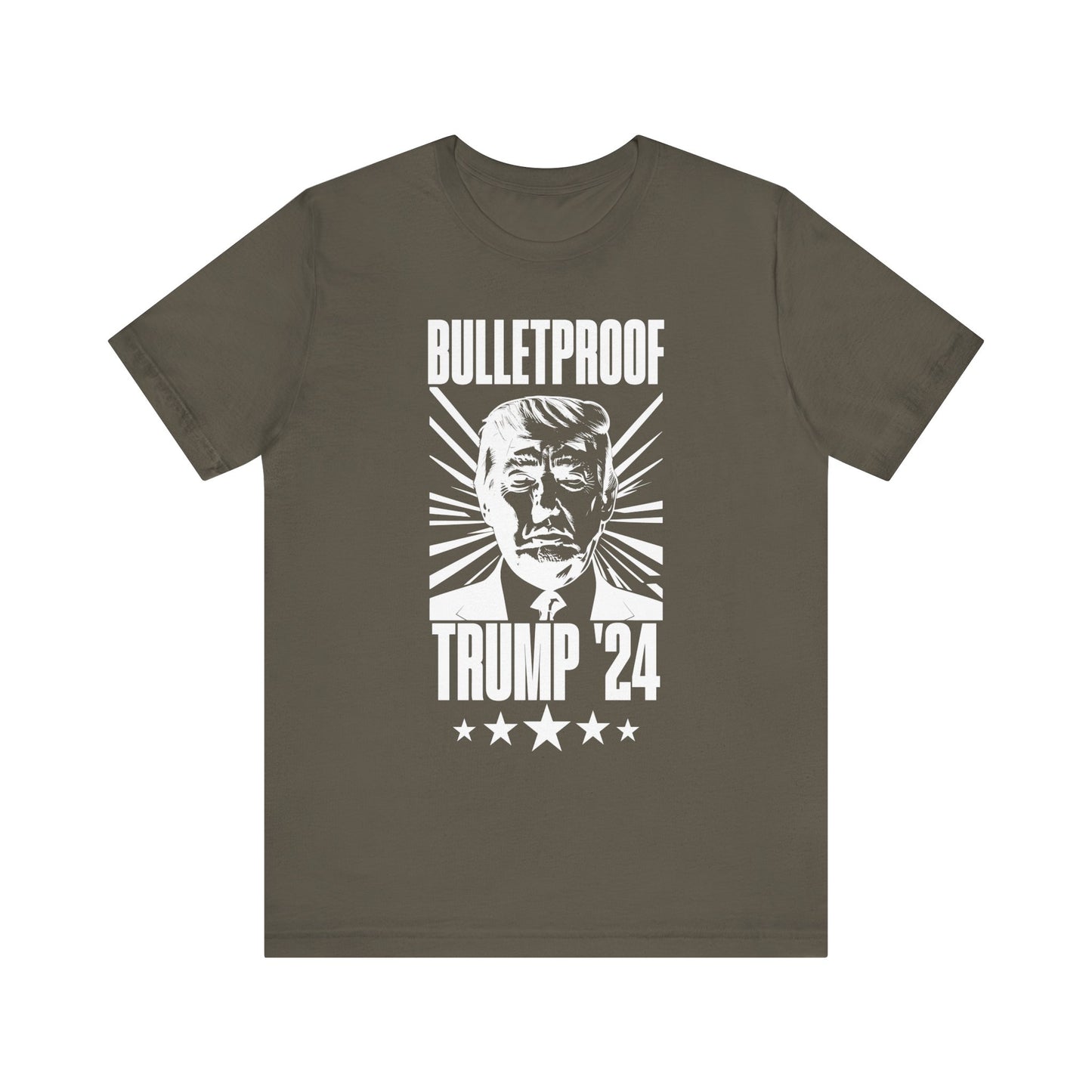 Bulletproof - Trump 24 - White Logo - Unisex Jersey Short Sleeve Tee