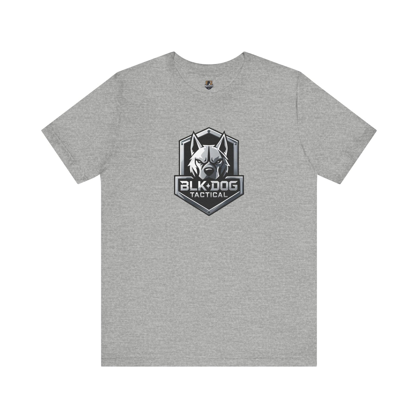 Tactical Graphic Tee - BLKDOG Tactical Design, Unisex Shirt for Dog Lovers, Gift for Pet Owners, Outdoor Adventure Wear, Casual Style