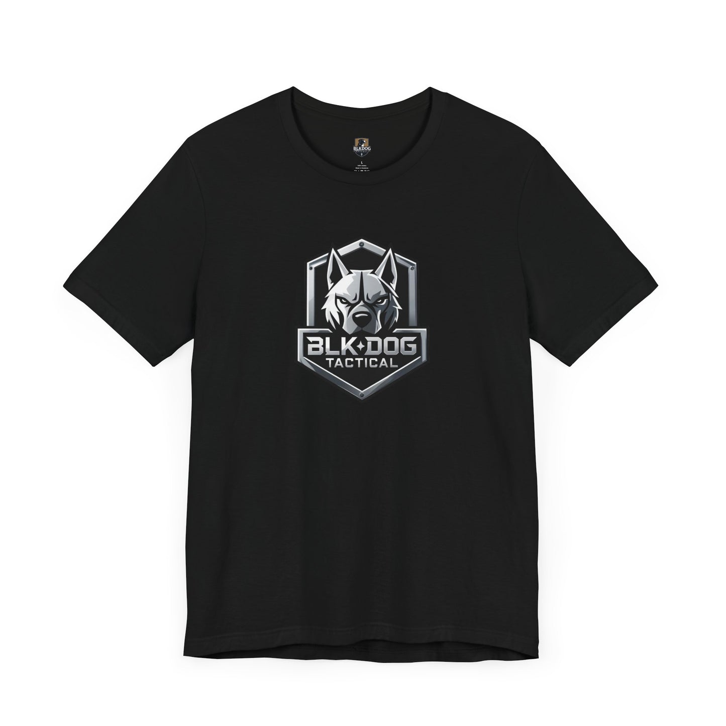 Tactical Graphic Tee - BLKDOG Tactical Design, Unisex Shirt for Dog Lovers, Gift for Pet Owners, Outdoor Adventure Wear, Casual Style