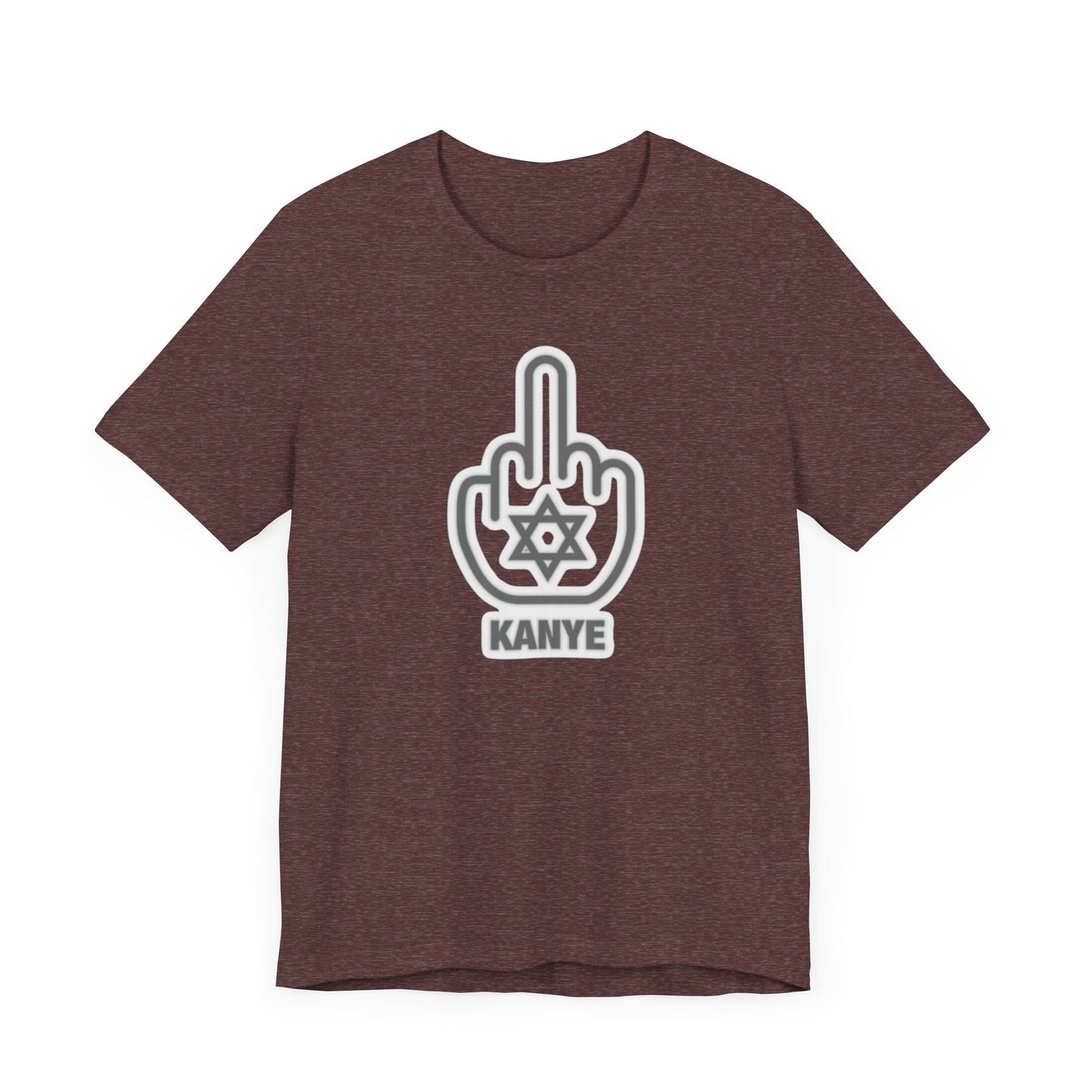 F Kanye - Middle Finger with Star of David - Tee Fight against Antisemitism