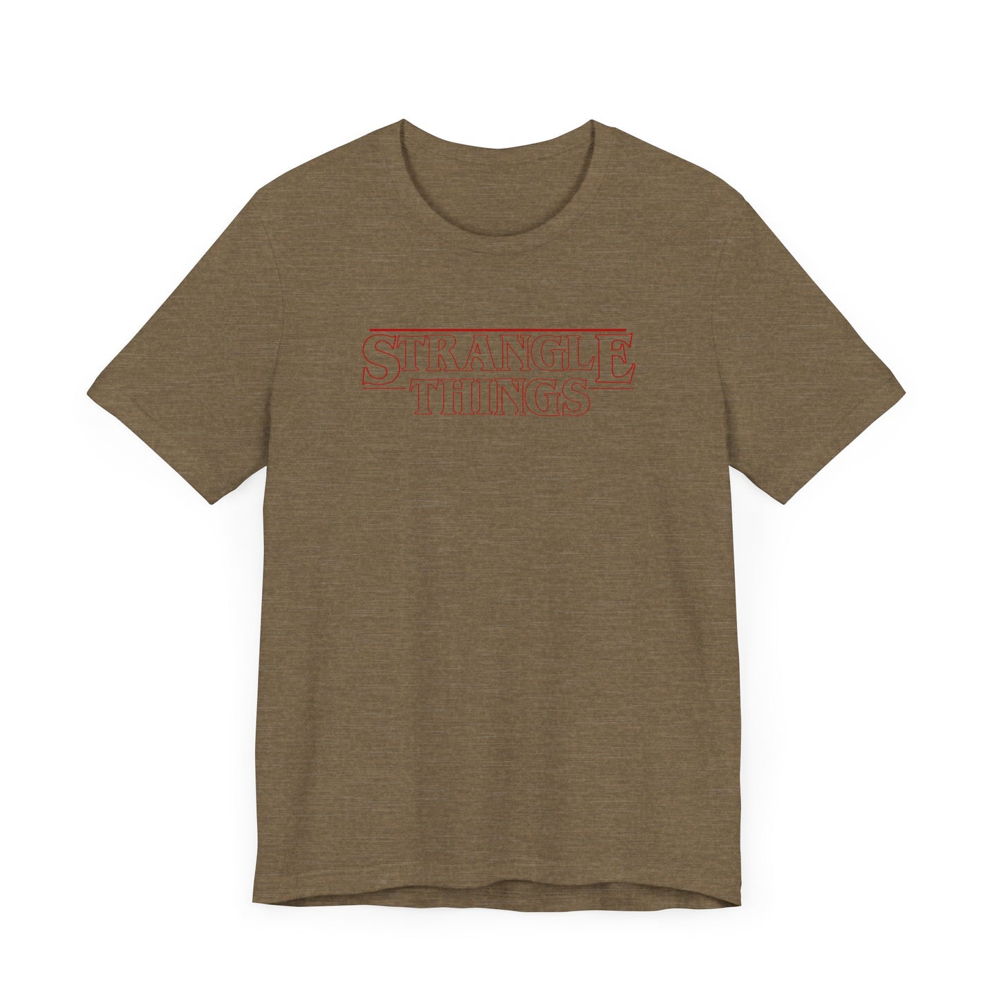 Strangle Things - Funny Stranger Things Unisex Tee Shirt, Strangle Things Graphic Shirt, Short Sleeve Tee, Unisex Jersey, Pop Culture