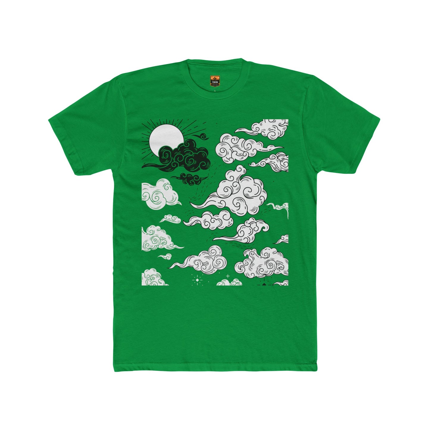 Japanese Clouds - Men's Cotton Crew Tee