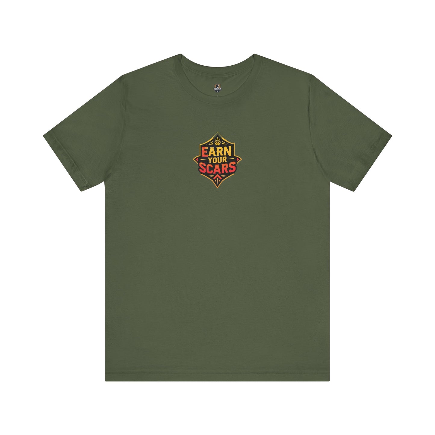 Earn Your Scars Unisex Short Sleeve Tee, Motivational Shirt, Gift for Fitness Enthusiasts, Casual Wear, Workout Apparel, Unique T-Shirt