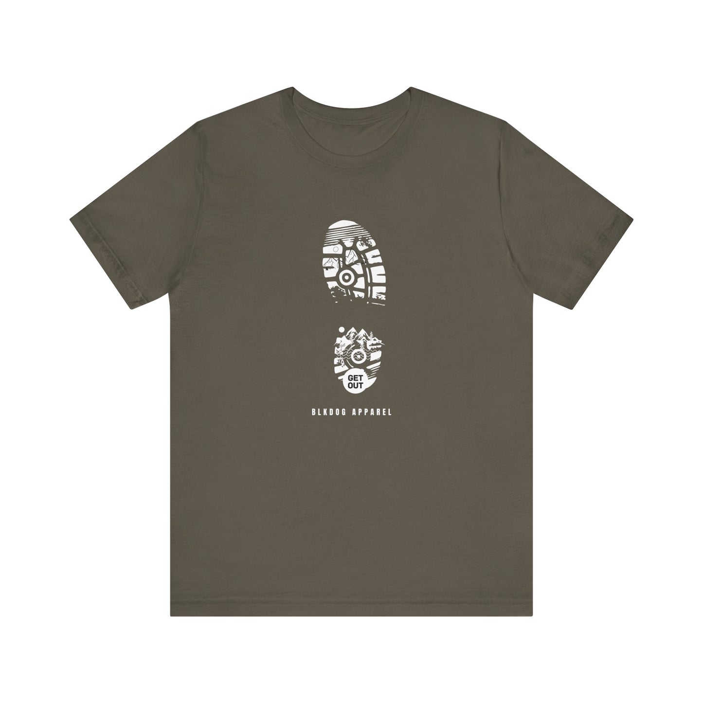 Get Out - BLKDOG APPAREL - Unisex Jersey Short Sleeve Tee