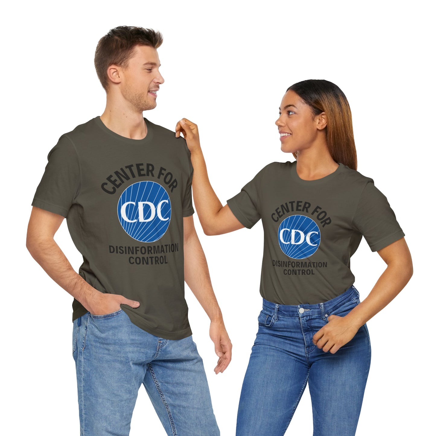 CDC - Center for Disinformation Control - Unisex Jersey Short Sleeve Tee