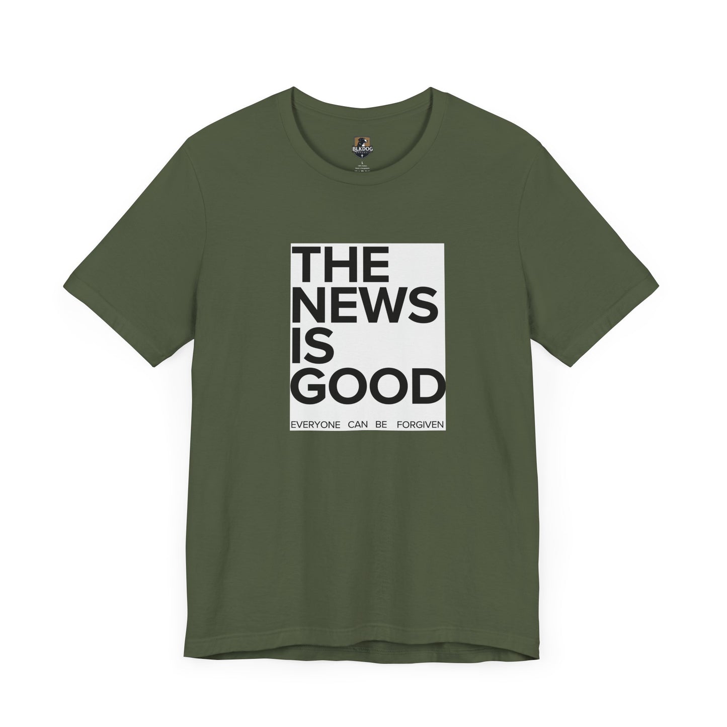 Forgiveness News Unisex Tee, Inspirational T-Shirt, Positive Vibes Top, Good News Shirt, Forgiveness Journalist Gift