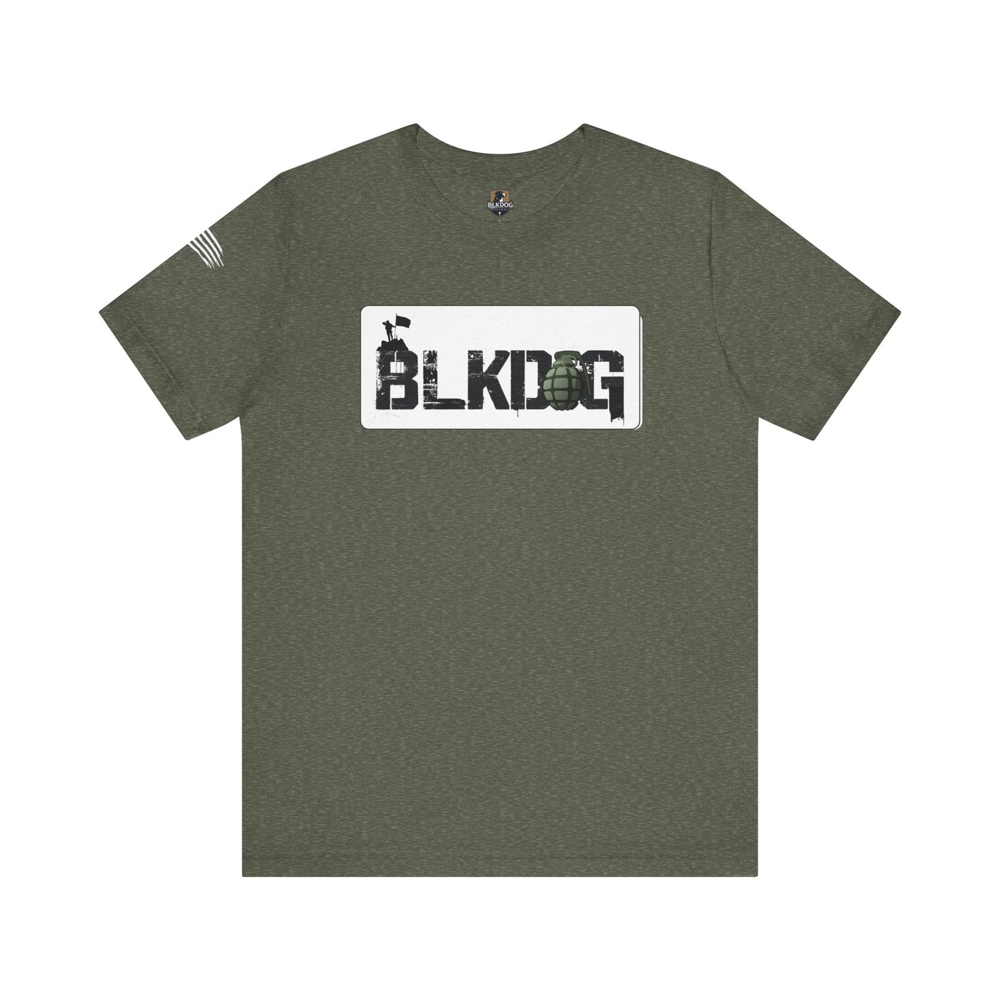 BLKDOG Graphic Unisex Short Sleeve Tee - Military Style Tee