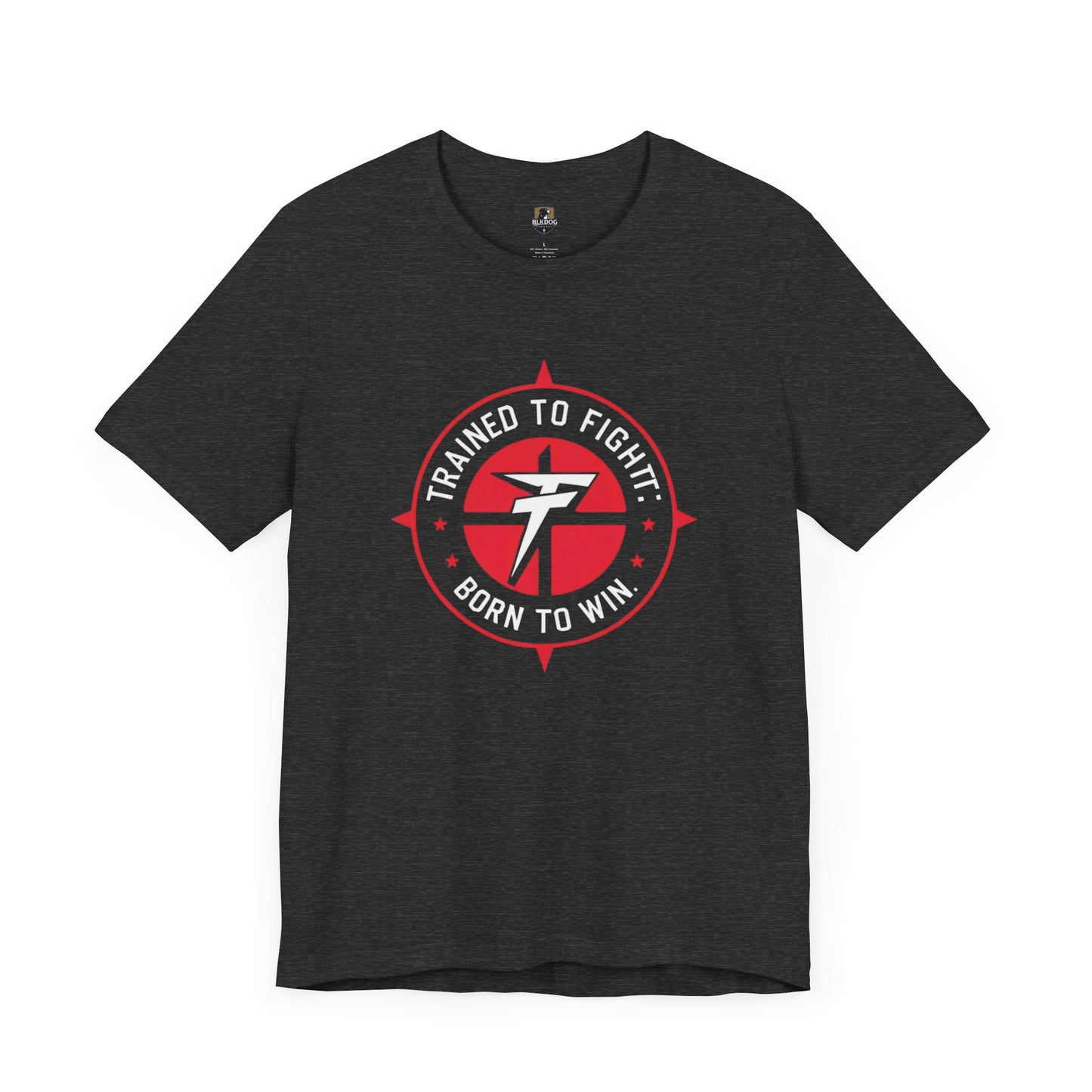 Motivational Fitness Tee - 'Trained to Fight: Born to Win' Unisex Jersey Shirt for Gym Lovers, Workout Gift, Inspirational Apparel, Fitness