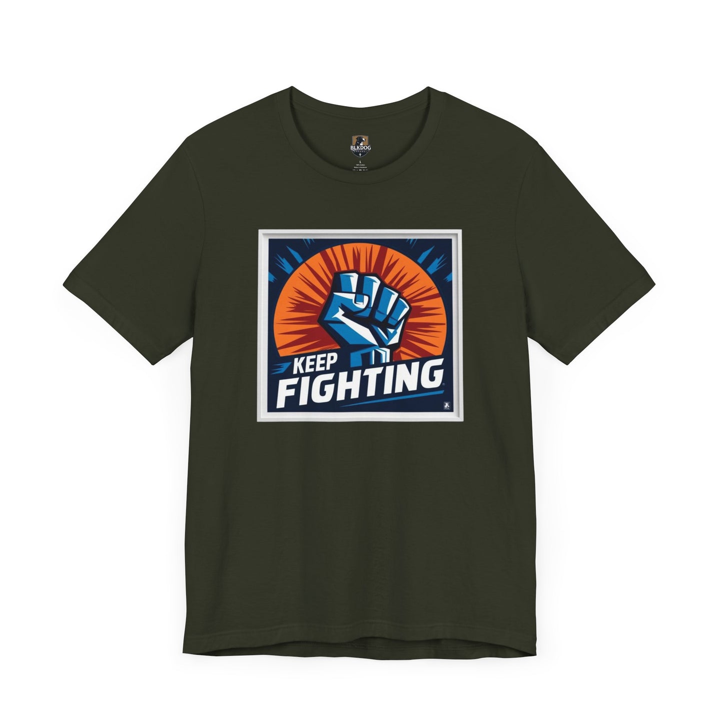 Keep Fighting Unisex Short Sleeve Tee - Inspirational Graphic T-Shirt for Motivation & Support