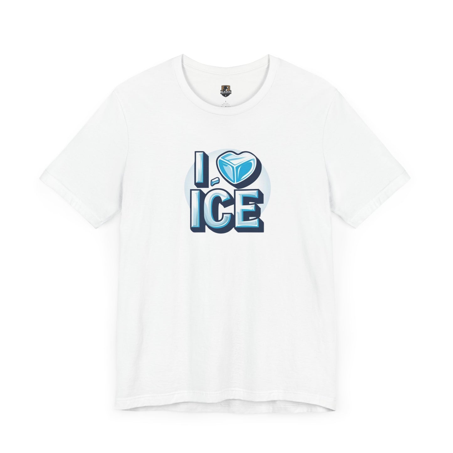 I Love Ice Unisex Short Sleeve Tee, Cute T-Shirt for Ice Cream Lovers, Summer Fashion, Gift for Friends, Ice Cream Party Attire