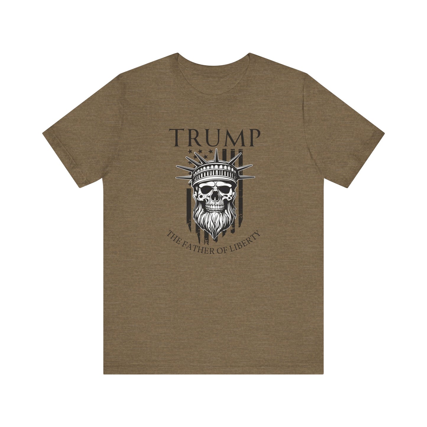 Patriotic Tee, Liberty Skull Shirt, Trump Supporter Gift, Political Apparel, USA Flag Tee, American Patriot Shirt